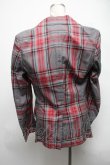 画像2: ヴィヴィアンウエストウッド MAN 中古 / タータンチェックジャケット 44 グレーｘ赤  S-25-03-05-044-to-AS-ZS (2)
