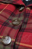 画像3: ヴィヴィアンウエストウッド 中古 / チェックジャケット 3 赤  S-25-03-05-047-jc-AS-ZS (3)