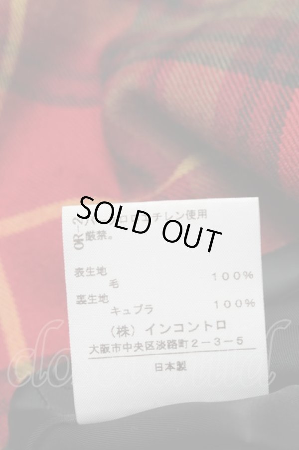 画像6: ヴィヴィアンウエストウッド 中古 / チェックジャケット 3 赤  S-25-03-05-047-jc-AS-ZS (6)