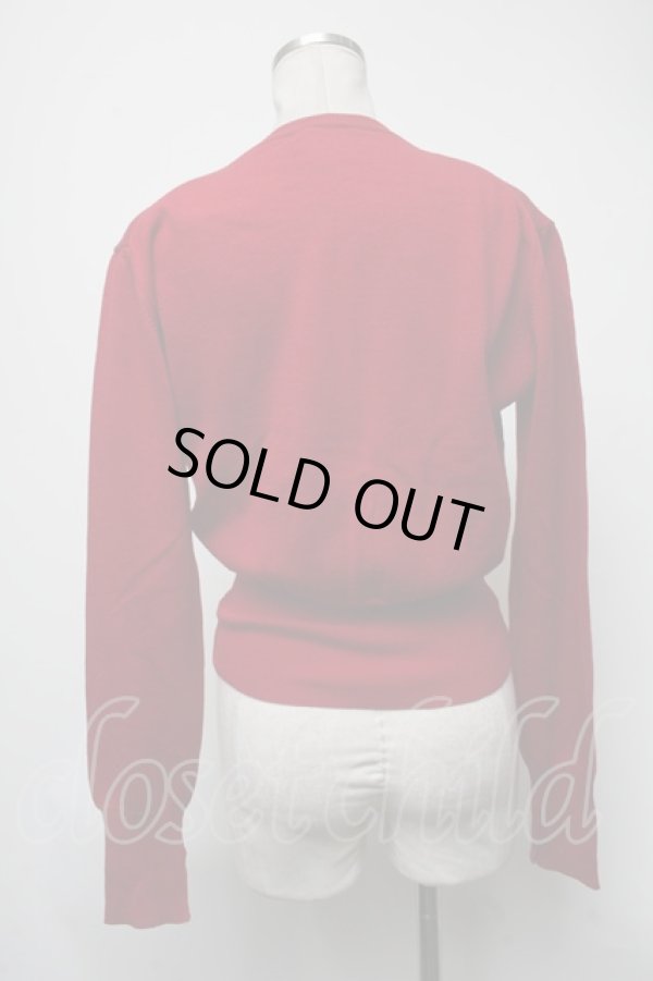 画像2: ヴィヴィアンウエストウッド 中古 / /カラーオーブ刺繍カーディガン M 赤  S-25-03-05-048-to-AS-ZS (2)