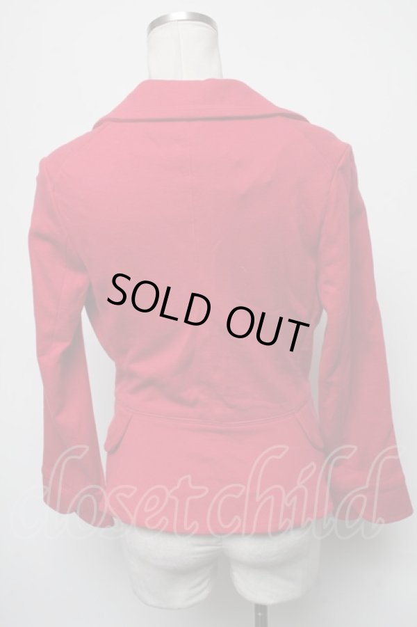 画像2: ヴィヴィアンウエストウッド 中古 / /スウェットラブジャケット 2 赤ｘ黒  S-25-03-05-050-jc-AS-ZS (2)