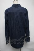 画像2: ANGLOMANIA 中古 / スクイグルデニムシャツ L ブルー  S-25-03-05-066-bl-AS-ZS (2)