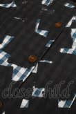 画像3: ヴィヴィアンウエストウッド 中古 / Plaidラブシャツ 42 ブルーｘ黒  S-25-03-05-068-bl-AS-ZS (3)