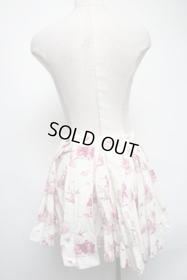 画像2: ヴィヴィアンウエストウッド 中古 / トワレ柄スカート  オフxワイン  S-25-03-05-073-sk-AS-ZS (2)