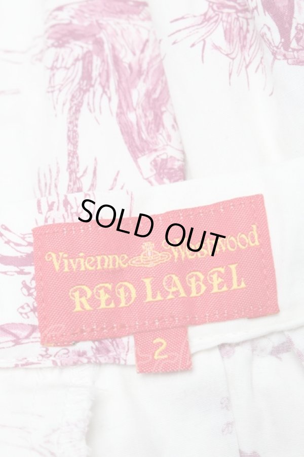 画像5: ヴィヴィアンウエストウッド 中古 / トワレ柄スカート  オフxワイン  S-25-03-05-073-sk-AS-ZS (5)