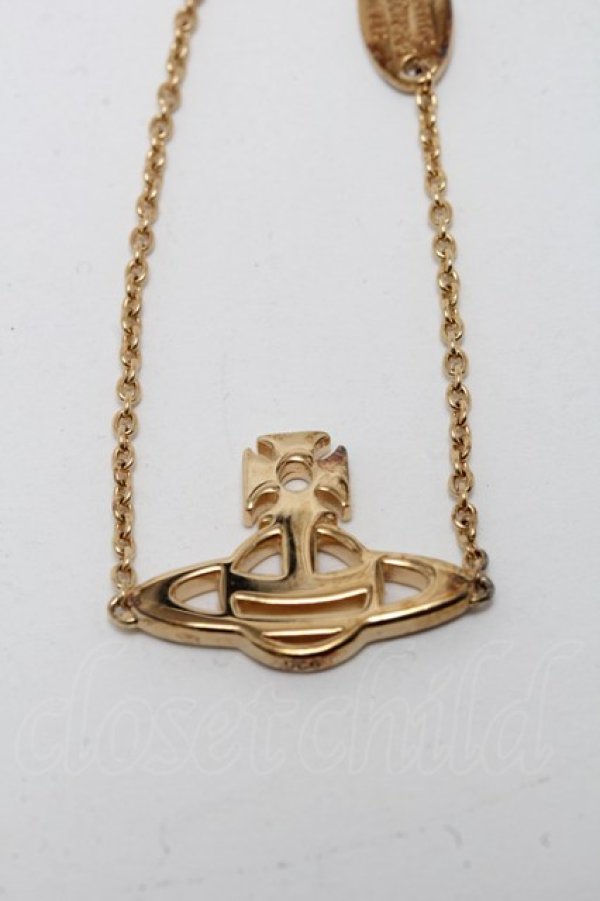 画像2: ヴィヴィアンウエストウッド 中古 / LUCYブレスレット  ゴールド  S-25-03-05-014-ac-AS-ZY (2)