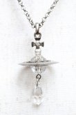 画像4: ヴィヴィアンウエストウッド 中古 / NC/クリスタルドロップタイニーネックレス  シルバー  S-25-03-30-024-nl-AS-ZS (4)