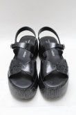 画像2: ヴィヴィアンウエストウッド×Melissa 中古 / CONNECT ADサンダル 24 黒  S-25-03-30-002-sh-AS-ZS (2)