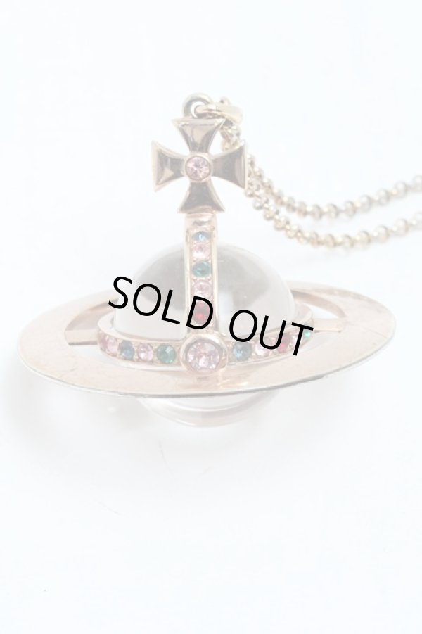 画像2: ヴィヴィアンウエストウッド 中古 / ジャイアントオーブネックレス  ピンクゴールド  S-25-03-30-028-ac-AS-ZS (2)