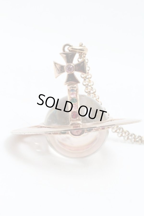 画像5: ヴィヴィアンウエストウッド 中古 / ジャイアントオーブネックレス  ピンクゴールド  S-25-03-30-028-ac-AS-ZS (5)