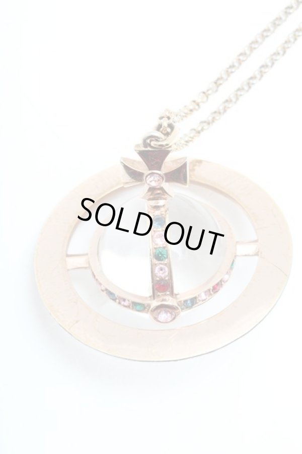 画像6: ヴィヴィアンウエストウッド 中古 / ジャイアントオーブネックレス  ピンクゴールド  S-25-03-30-028-ac-AS-ZS (6)