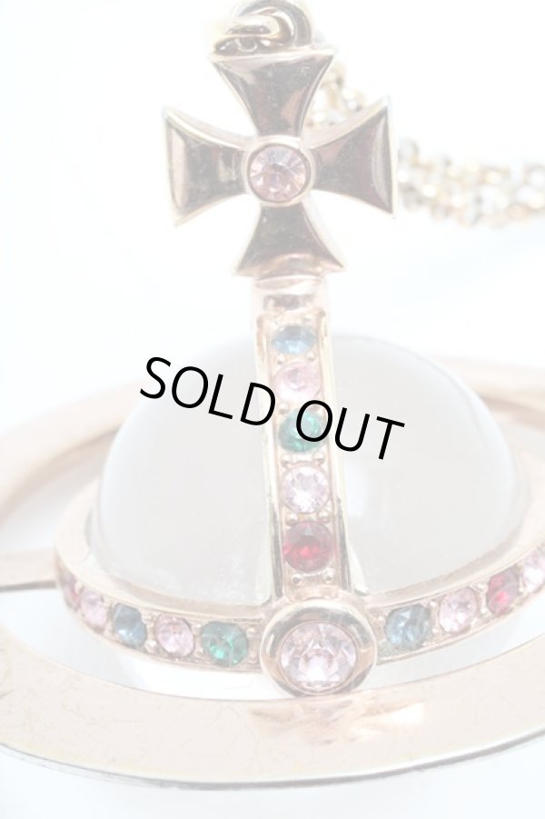 画像10: ヴィヴィアンウエストウッド 中古 / ジャイアントオーブネックレス  ピンクゴールド  S-25-03-30-028-ac-AS-ZS (10)