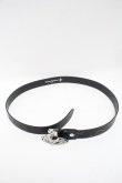 画像4: ヴィヴィアンウエストウッド 中古 / オーブバックルベルト  黒ｘシルバー  S-25-03-30-029-gd-AS-ZS (4)