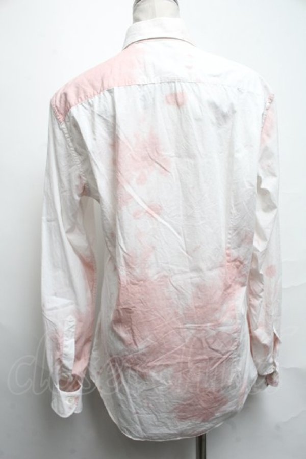 画像2: ヴィヴィアンウエストウッド MAN 中古 / ワインステインシャツ  白xピンク  S-25-03-30-031-bl-AS-ZS (2)