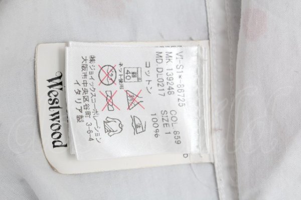 画像6: ヴィヴィアンウエストウッド MAN 中古 / ワインステインシャツ  白xピンク  S-25-03-30-031-bl-AS-ZS (6)