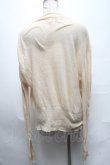 画像2: ヴィヴィアンウエストウッド 中古 / グラフティオーブ刺繍変形カーディガン S/M ベージュ  S-25-03-30-035-to-AS-ZS (2)