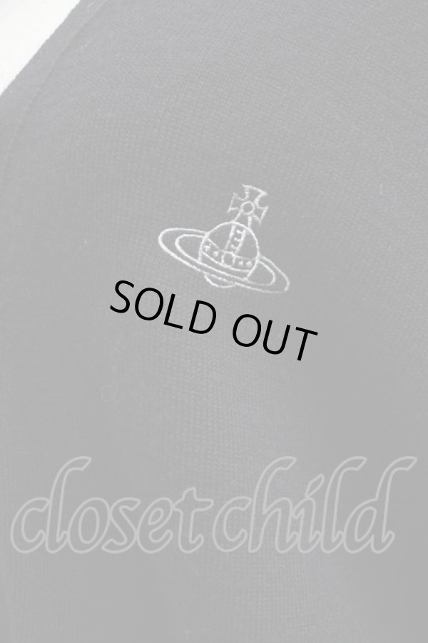 画像3: ヴィヴィアンウエストウッド MAN 中古 / /オーブ刺繍カーディガン 46 黒  S-25-03-30-038-to-AS-ZS (3)