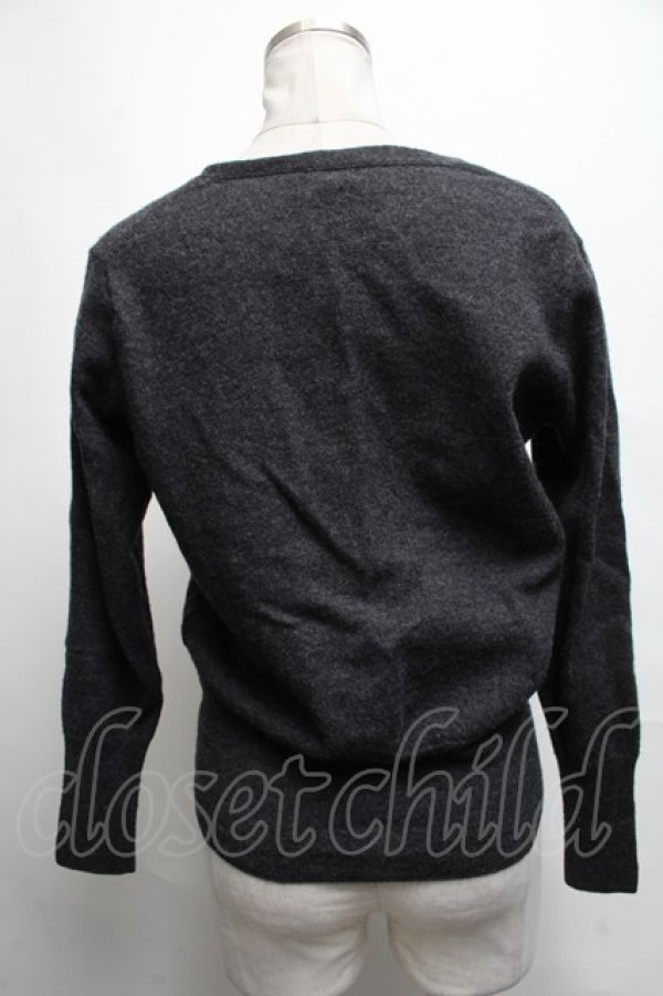 画像2: ヴィヴィアンウエストウッド 中古 / 単色オーブ刺繍カーディガン  グレー  S-25-03-30-045-to-AS-ZS (2)