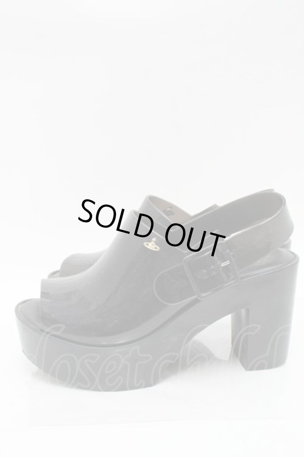 画像3: ヴィヴィアンウエストウッド×Melissa 中古 / MULE AD サンダル 24.5 黒  S-25-03-30-001-sh-AS-ZS (3)