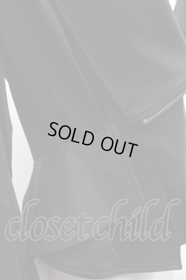 画像4: ヴィヴィアンウエストウッド 中古 / カットライダースデザインジャケット 1 黒  S-25-03-30-054-jc-AS-ZS (4)