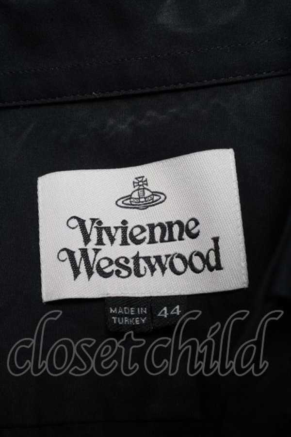 画像6: ヴィヴィアンウエストウッド 中古 / カラーオーブ刺繍ブラウス 44 黒  S-25-03-30-060-bl-AS-ZS (6)
