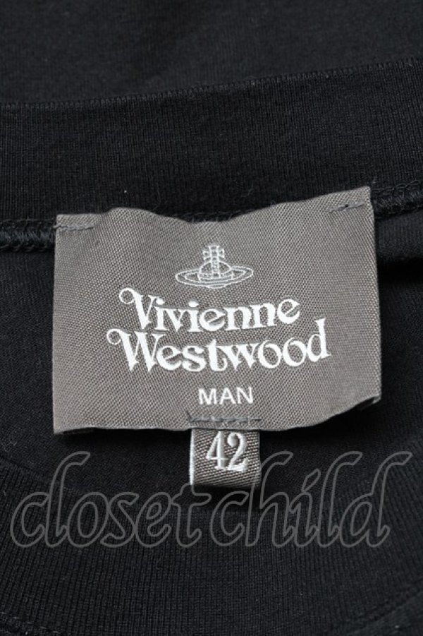 画像3: ヴィヴィアンウエストウッド 中古 / ORIGINAL JACQUARD PETER PANシャツ  黒  S-25-03-30-062-bl-AS-ZS (3)