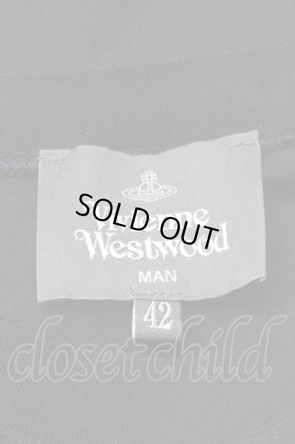 画像3: ヴィヴィアンウエストウッド 中古 / ORIGINAL JACQUARD PETER PANシャツ  黒  S-25-03-30-062-bl-AS-ZS (3)