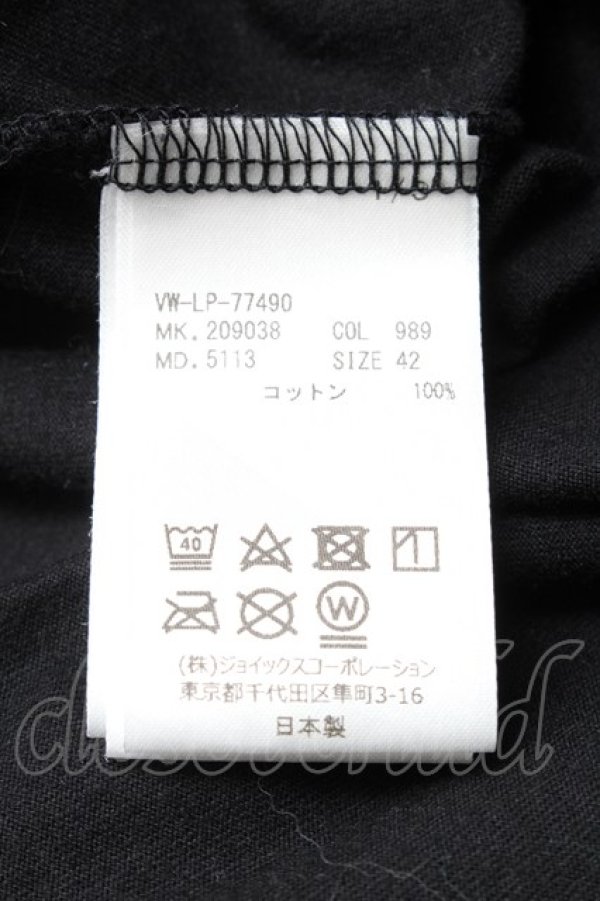 画像4: ヴィヴィアンウエストウッド 中古 / ORIGINAL JACQUARD PETER PANシャツ  黒  S-25-03-30-062-bl-AS-ZS (4)