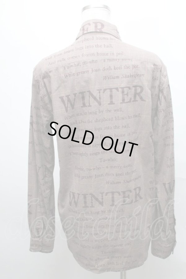 画像2: ヴィヴィアンウエストウッド 中古 / WINTERクラシック ビッグシャツ 44 ブラウン  S-25-03-30-064-bl-AS-ZS (2)