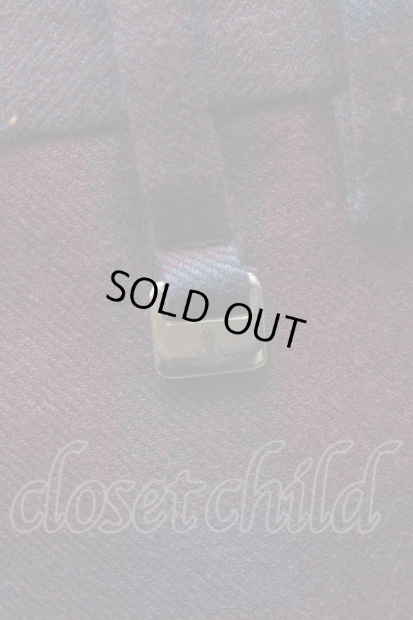 画像7: ヴィヴィアンウエストウッド MAN 中古 / チェックセットアップ 44 ワインx紺  S-25-03-30-067-jc-AS-ZS (7)