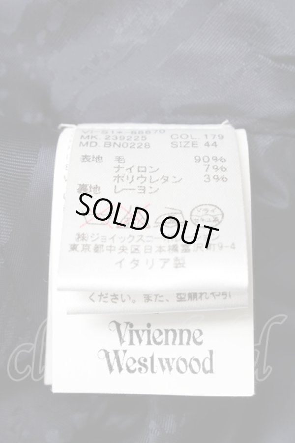 画像10: ヴィヴィアンウエストウッド MAN 中古 / チェックセットアップ 44 ワインx紺  S-25-03-30-067-jc-AS-ZS (10)