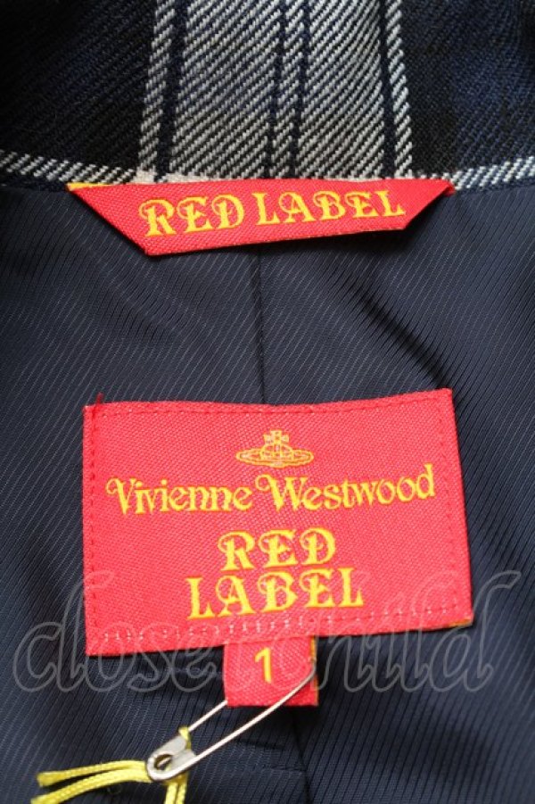 画像5: ヴィヴィアンウエストウッド 中古 / タータンチェックラブ襟ジャケット&変形スカートセットアップ  グリーン  S-25-03-30-068-jc-HR-ZS (5)