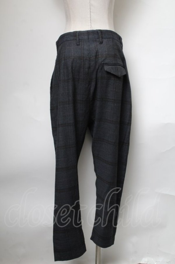 画像2: ヴィヴィアンウエストウッド MAN 中古 / チェックトラウザーズ 44 グレー  S-25-03-30-079-pa-AS-ZS (2)