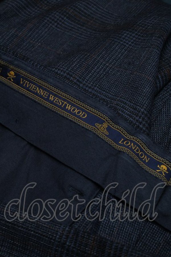 画像5: ヴィヴィアンウエストウッド MAN 中古 / チェックトラウザーズ 44 グレー  S-25-03-30-079-pa-AS-ZS (5)