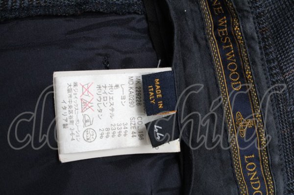 画像6: ヴィヴィアンウエストウッド MAN 中古 / チェックトラウザーズ 44 グレー  S-25-03-30-079-pa-AS-ZS (6)