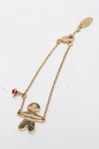 画像4: ヴィヴィアンウエストウッド 中古 / ジンジャーマンブレスレット  ゴールド  S-25-03-30-010-ac-AS-ZS (4)