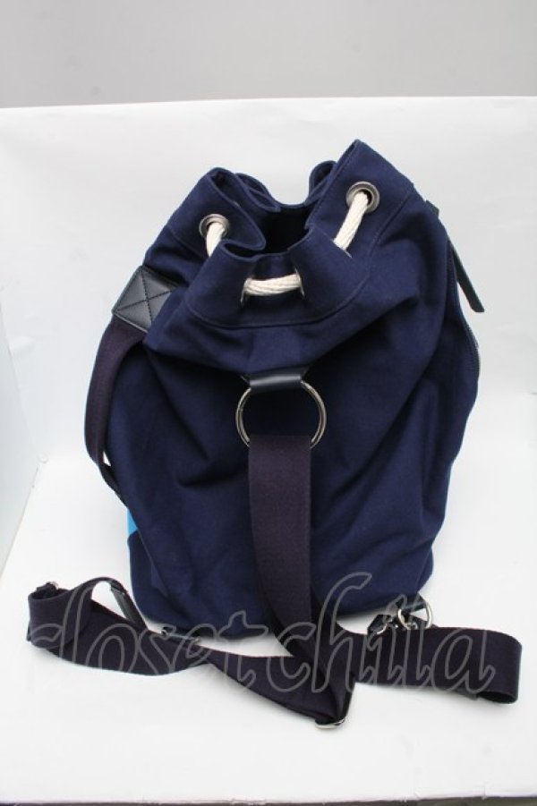 画像2: ヴィヴィアンウエストウッド 中古 / バイカラーバックパック  サックスx紺  S-25-04-16-033-ba-AS-ZS (2)