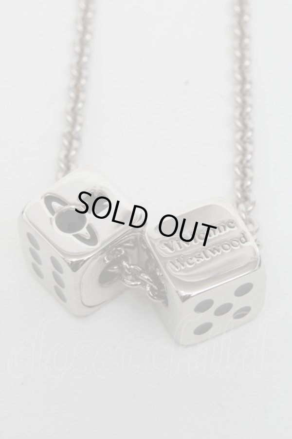 画像3: ヴィヴィアンウエストウッド 中古 / LEICESTER DICEネックレス  シルバー  S-25-04-16-004-ac-AS-ZS (3)