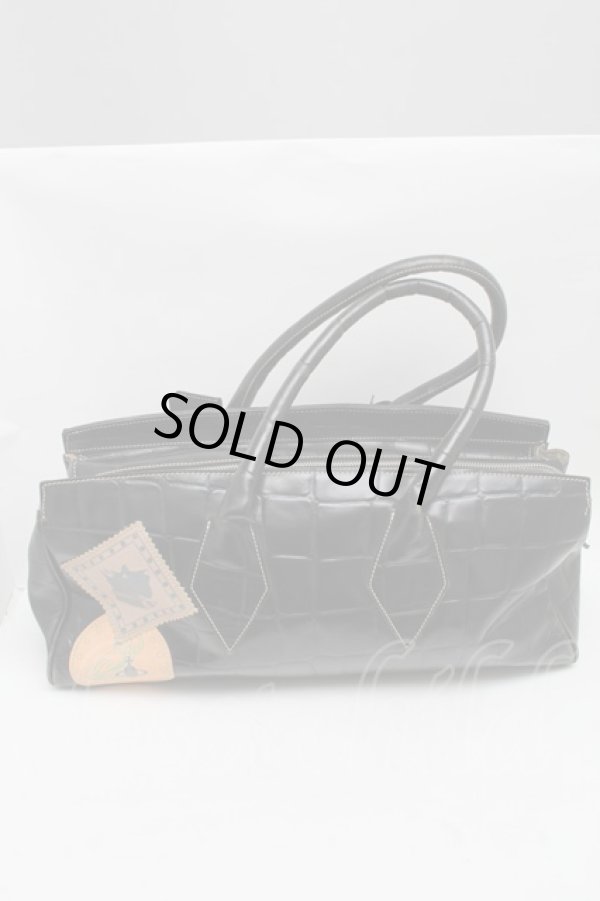 画像2: ヴィヴィアンウエストウッド 中古 / BAクロコエンボスバッグ  黒  S-25-04-16-034-ba-AS-ZS (2)