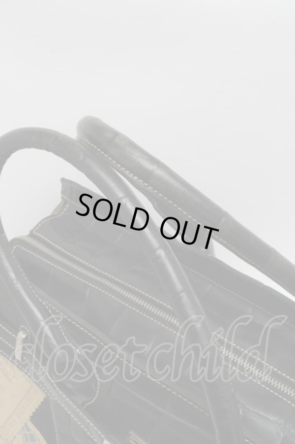 画像3: ヴィヴィアンウエストウッド 中古 / BAクロコエンボスバッグ  黒  S-25-04-16-034-ba-AS-ZS (3)