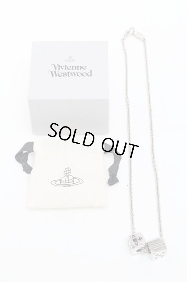 画像4: ヴィヴィアンウエストウッド 中古 / LEICESTER DICEネックレス  シルバー  S-25-04-16-004-ac-AS-ZS (4)