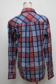 画像2: ヴィヴィアンウエストウッド MAN 中古 / チェックシャツ 46 紺ｘ赤  S-25-04-16-039-ts-AS-ZS (2)