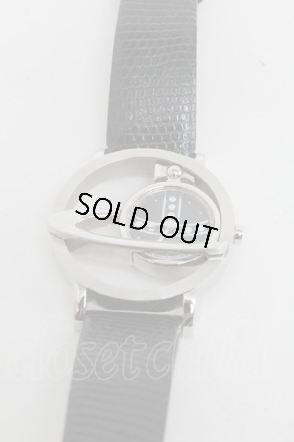 画像2: ヴィヴィアンウエストウッド 中古 / サークルオーブウォッチ  黒  S-25-04-16-013-ac-HR-ZY (2)