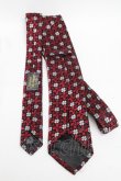 画像2: ヴィヴィアンウエストウッド MAN 中古 / ネクタイ  黒ｘ赤  S-25-04-16-018-gd-AS-ZS (2)