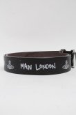 画像2: ヴィヴィアンウエストウッド MAN 中古 / LONDON ORB ベルト  黒  S-25-04-16-024-gd-AS-ZS (2)
