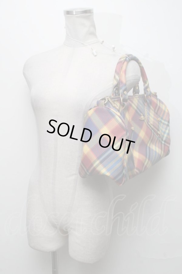 画像4: ヴィヴィアンウエストウッド 中古 / ダービーボストンバッグ  イエロー  S-25-04-16-025-ba-AS-ZS (4)