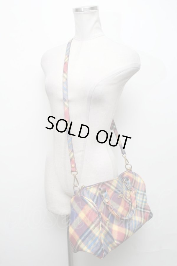 画像5: ヴィヴィアンウエストウッド 中古 / ダービーボストンバッグ  イエロー  S-25-04-16-025-ba-AS-ZS (5)