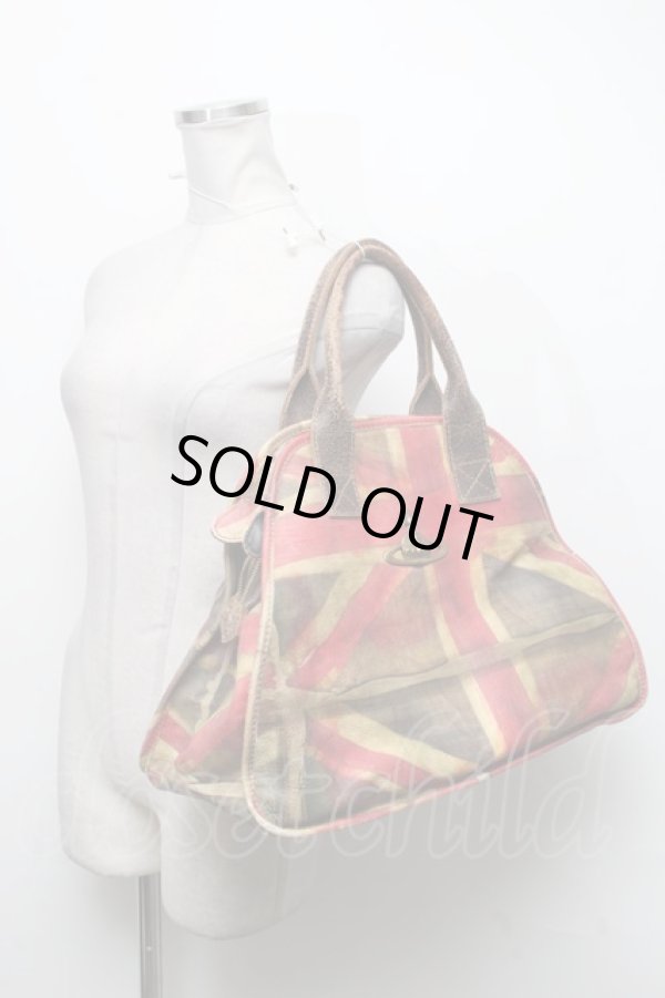 画像4: ヴィヴィアンウエストウッド 中古 / ユニオンジャックヤスミンバッグ   S-25-04-16-027-ba-AS-ZS (4)