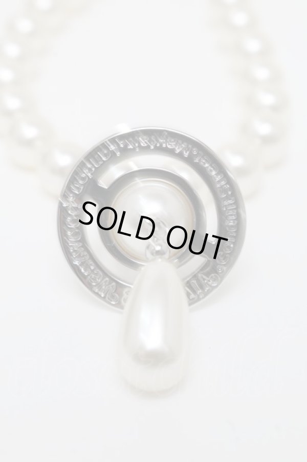 画像3: ヴィヴィアンウエストウッド 中古 / NC/1連パールドロップチョーカー  シルバー  S-25-04-23-036-nl-AS-ZS (3)