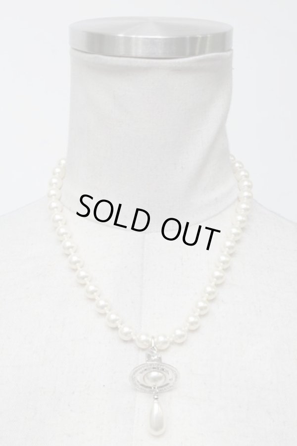 画像4: ヴィヴィアンウエストウッド 中古 / NC/1連パールドロップチョーカー  シルバー  S-25-04-23-036-nl-AS-ZS (4)